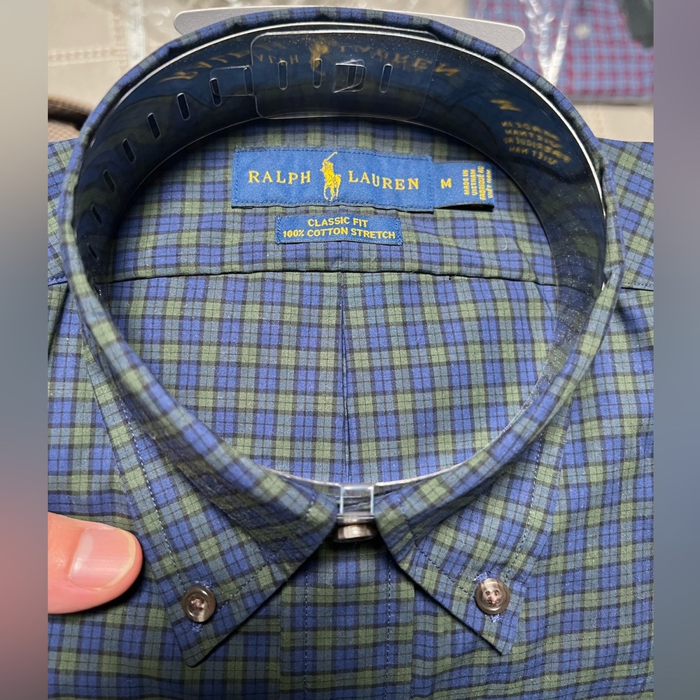 Polo Ralph Lauren button down casual shirt in plaid check